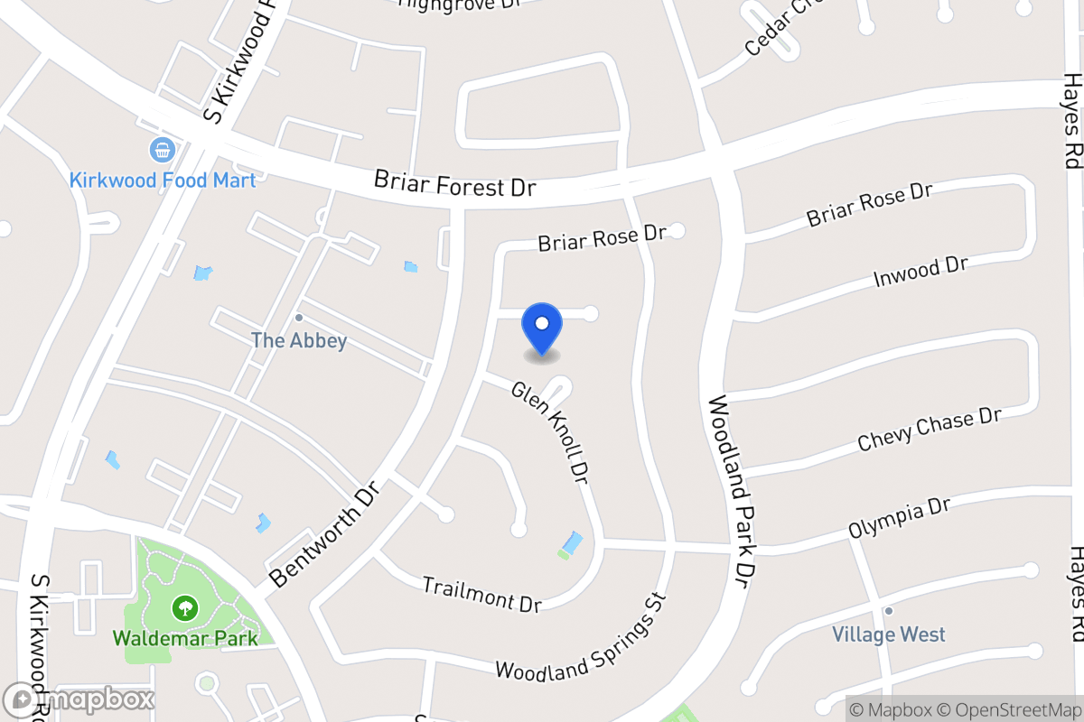 Map of 11606 Glen Knoll Ct, Houston