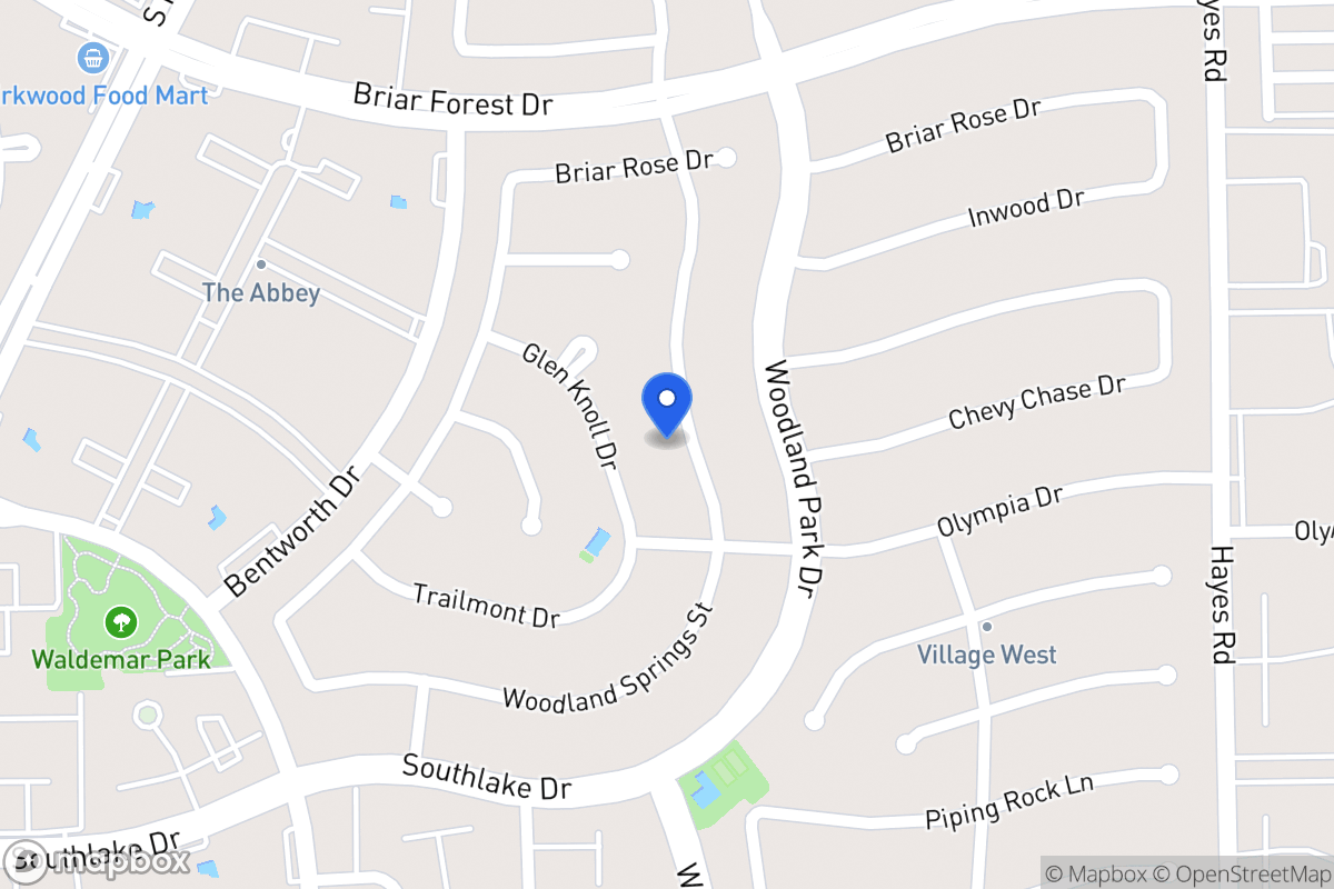 Map of 2110 Woodland Springs St, Houston