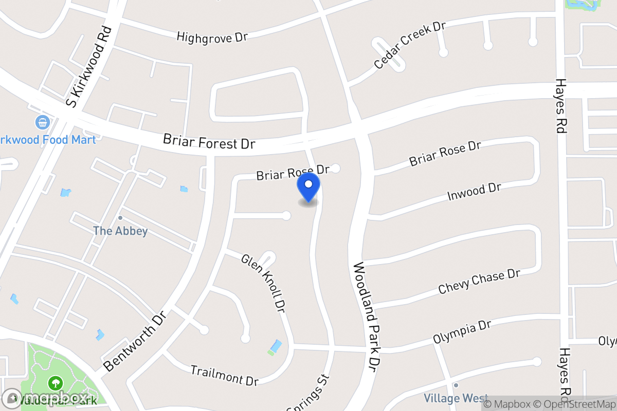 Map of 1926 Woodland Springs St, Houston