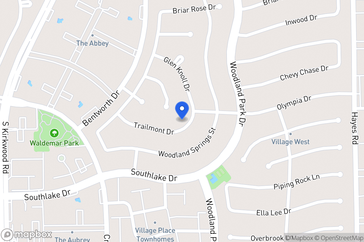 Map of 11610 Trailmont Dr, Houston