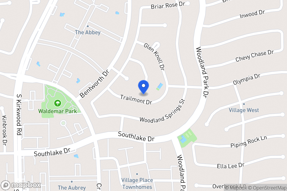 Map of 11630 Trailmont Dr, Houston