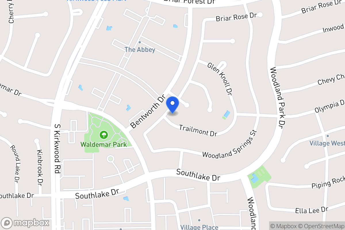 Map of 11654 Trailmont Dr, Houston