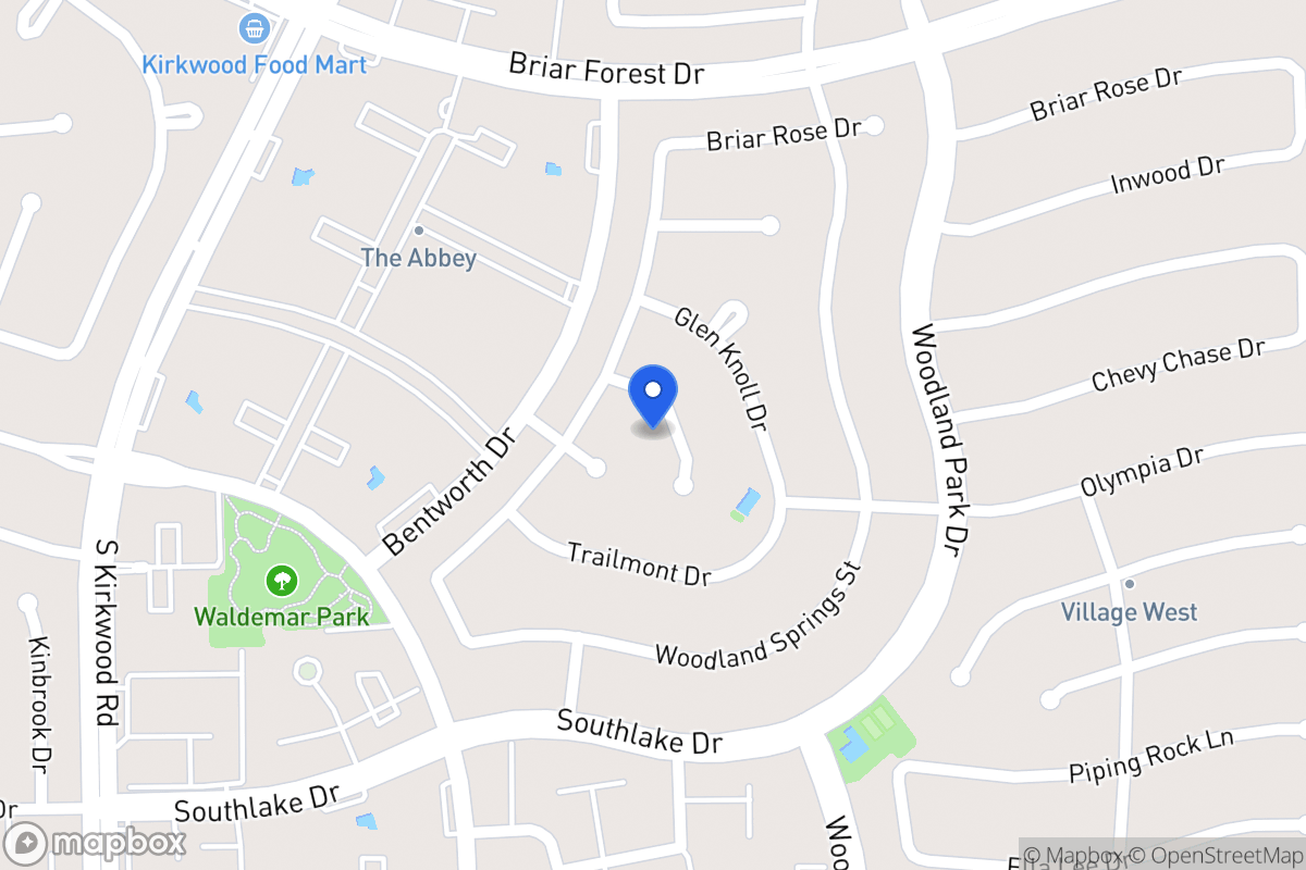 Map of 2118 Manor Green Dr, Houston