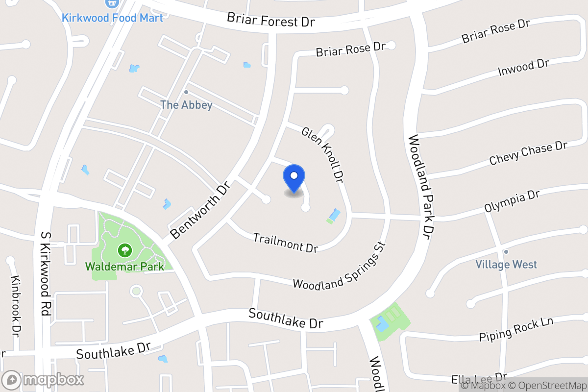 Map of 2122 Manor Green Dr, Houston