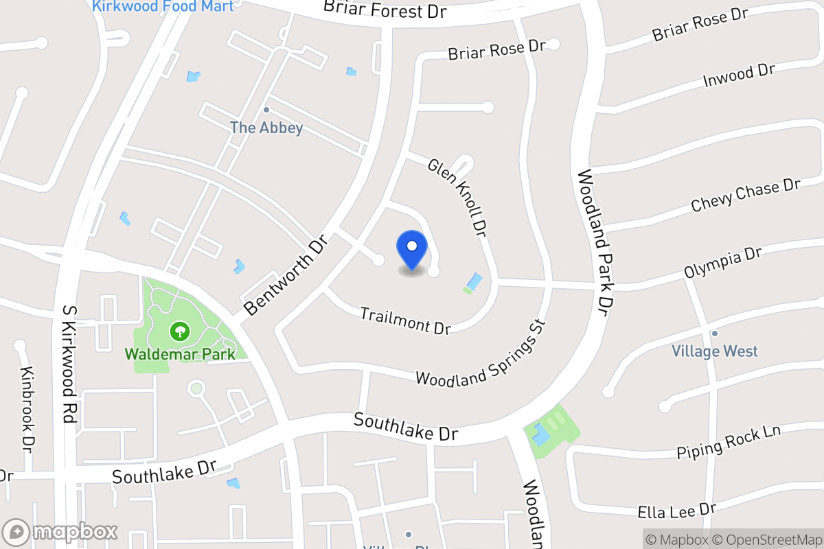 Map of 2126 Manor Green Dr, Houston