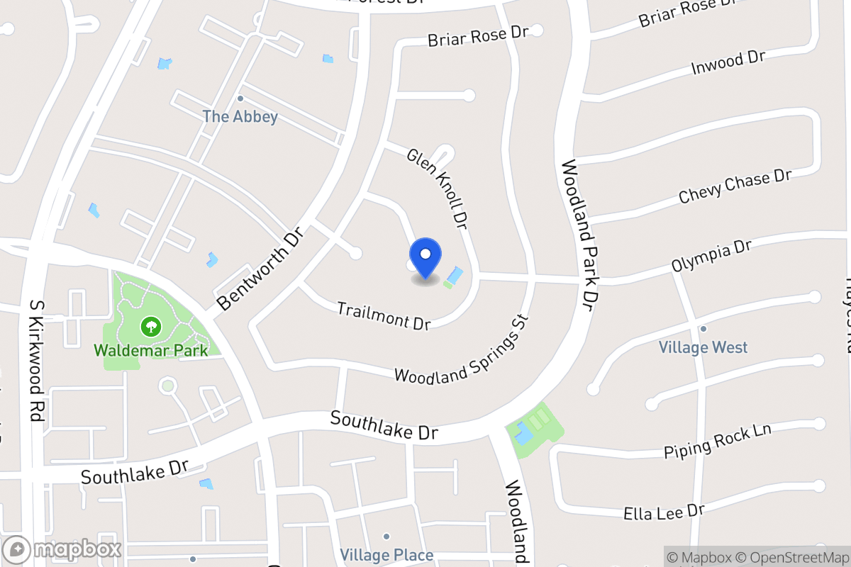 Map of 2131 Manor Green Dr, Houston
