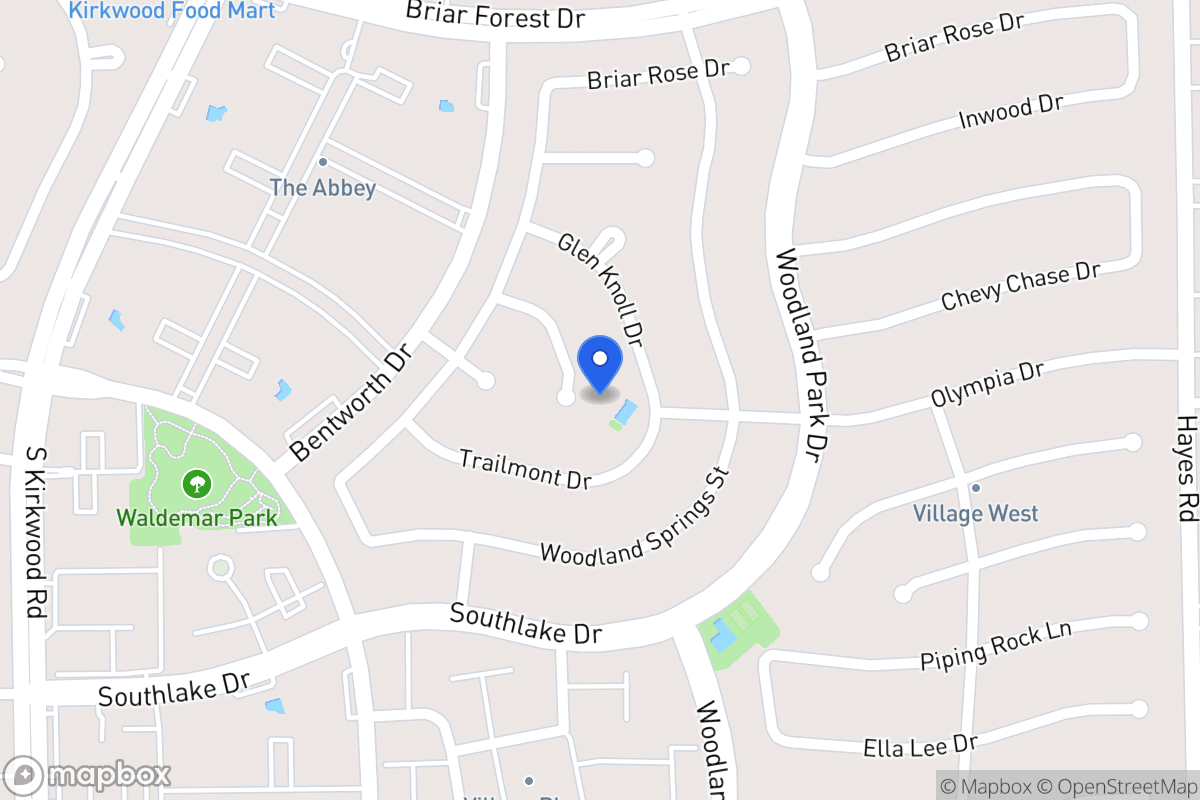 Map of 2127 Manor Green Dr, Houston