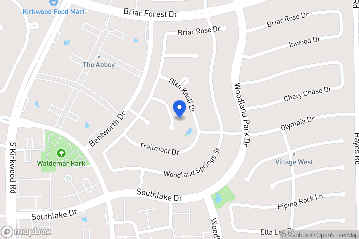 Map of 2123 Manor Green Dr, Houston
