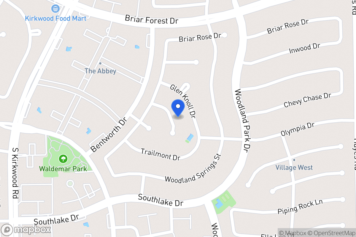 Map of 2119 Manor Green Dr, Houston