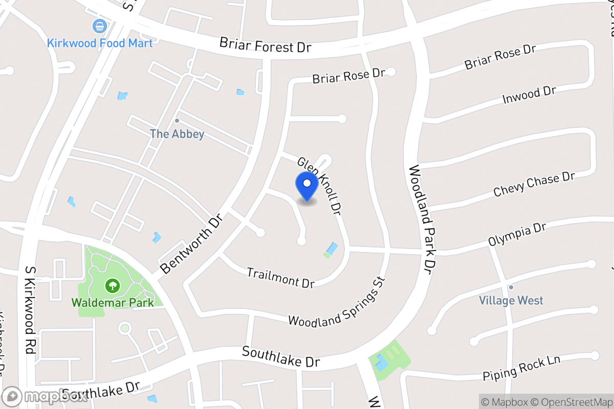 Map of 2115 Manor Green Dr, Houston