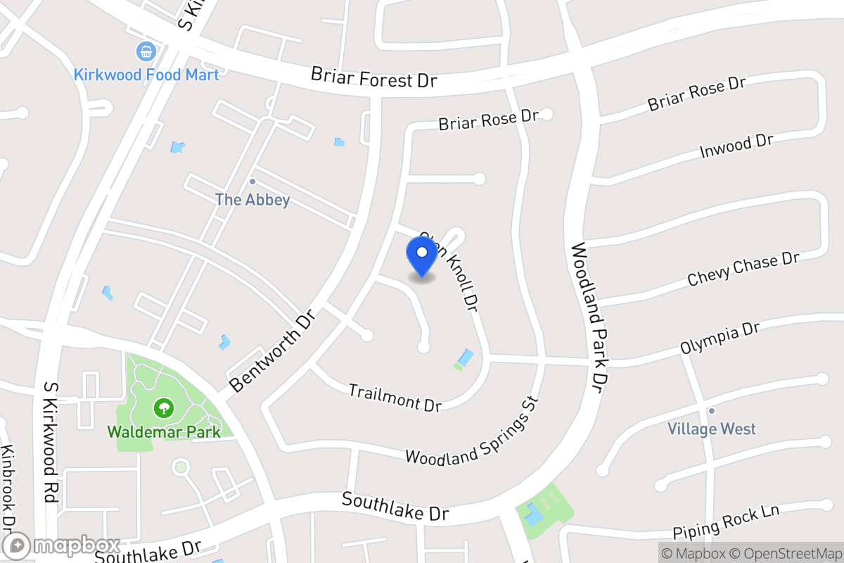 Map of 2111 Manor Green Dr, Houston
