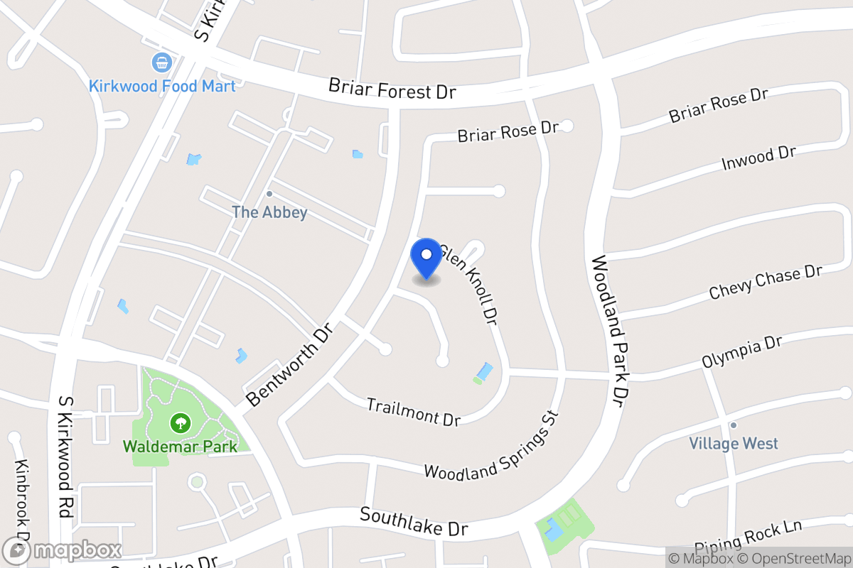 Map of 2107 Manor Green Dr, Houston