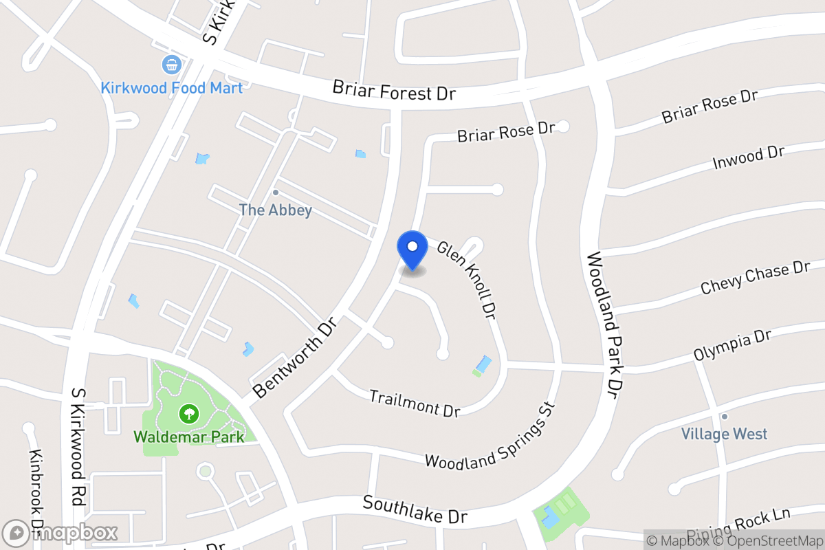 Map of 2103 Manor Green Dr, Houston