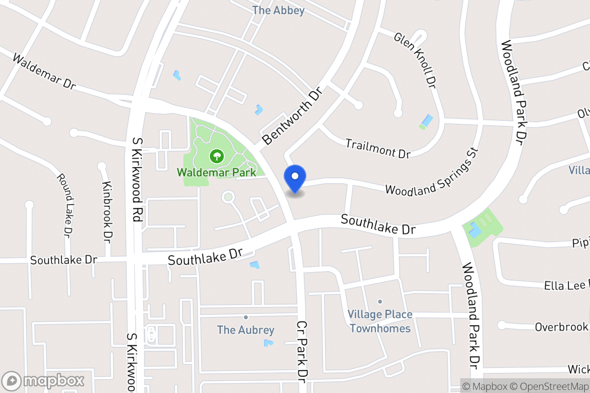 Map of 2250 Hickory Lawn Dr, Houston
