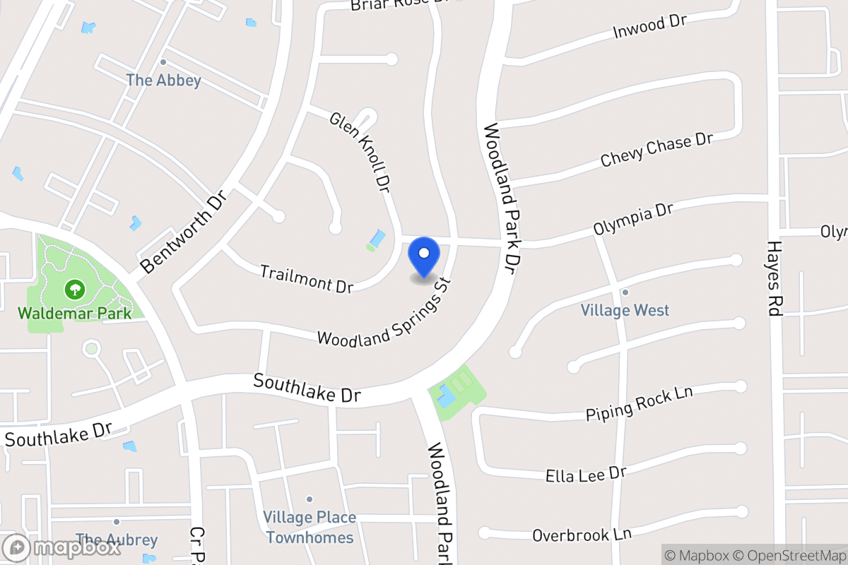 Map of 2214 Woodland Springs St, Houston