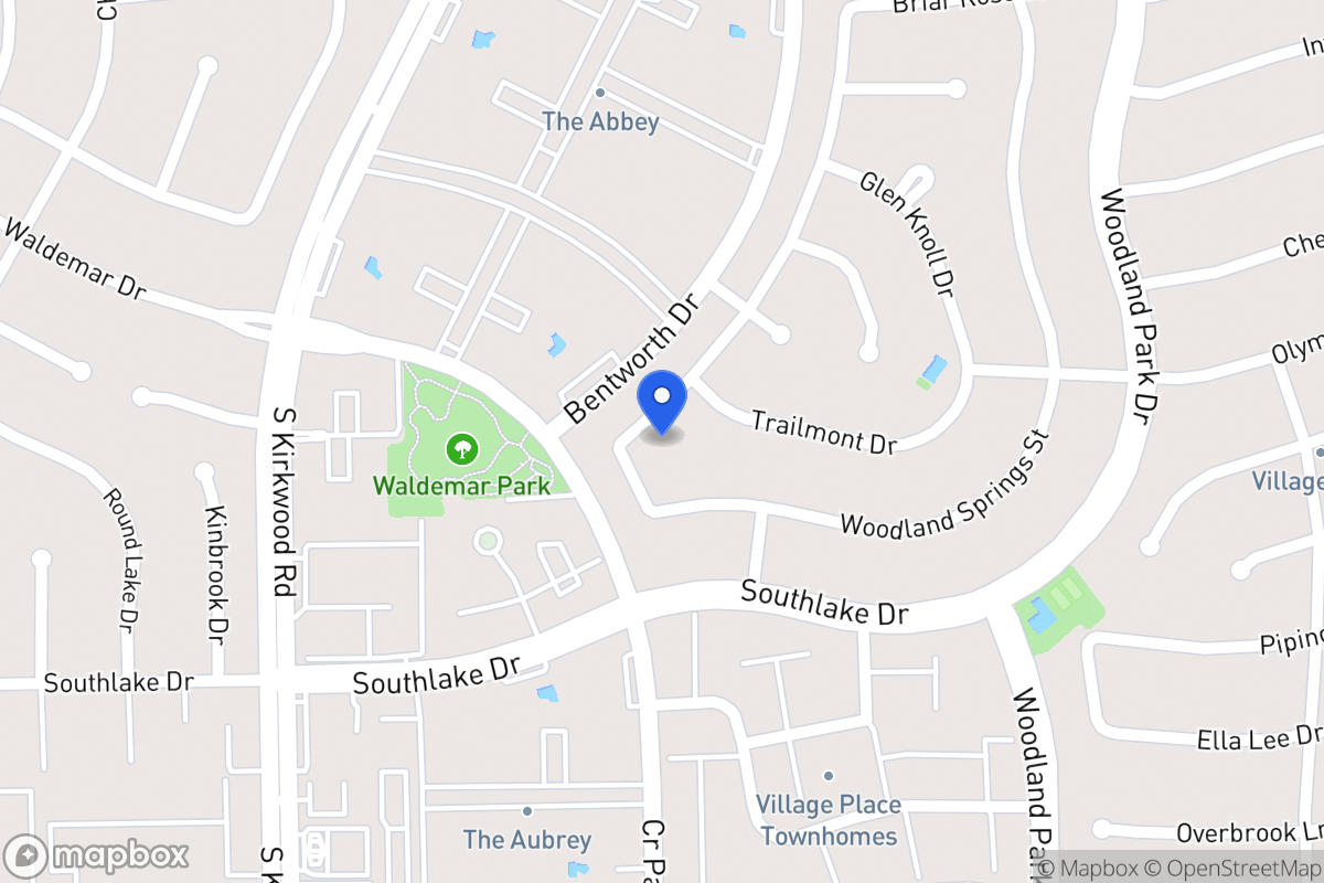 Map of 2223 Hickory Lawn Dr, Houston