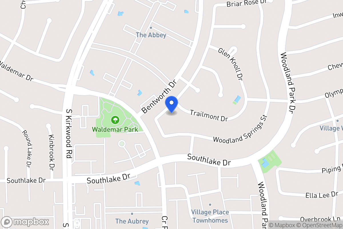 Map of 2219 Hickory Lawn Dr, Houston