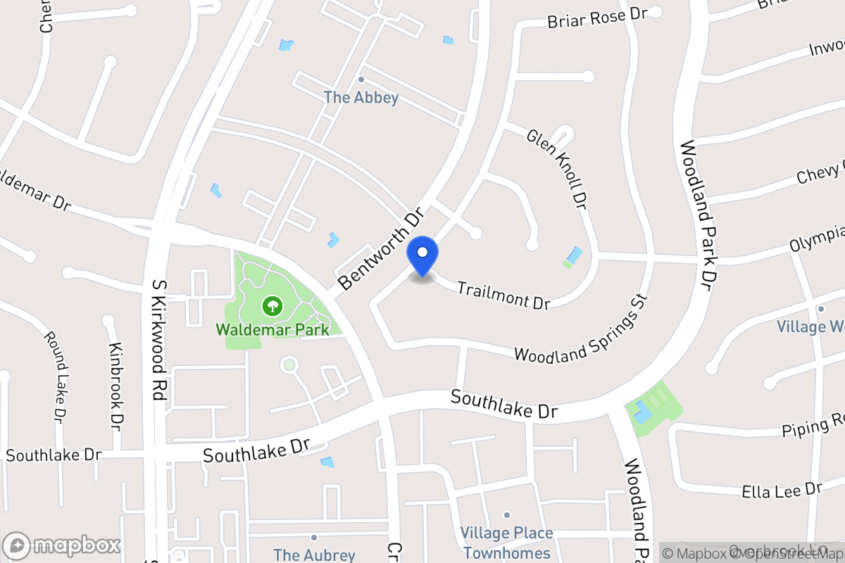 Map of 2215 Hickory Lawn Dr, Houston