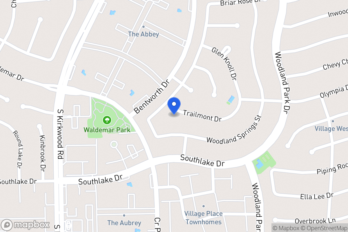 Map of 11651 Trailmont Dr, Houston