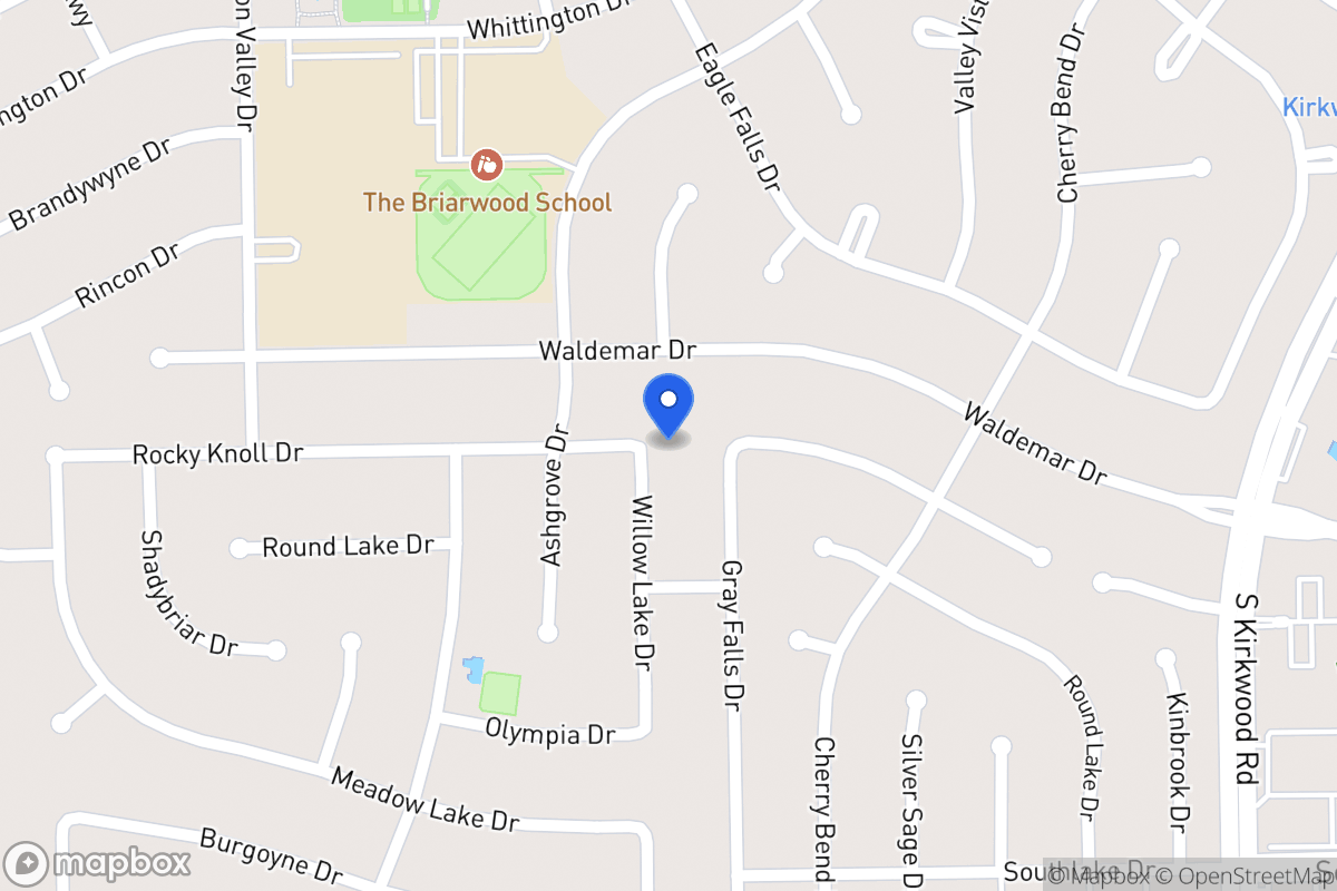 Map of 2003 Willowlake Dr, Houston