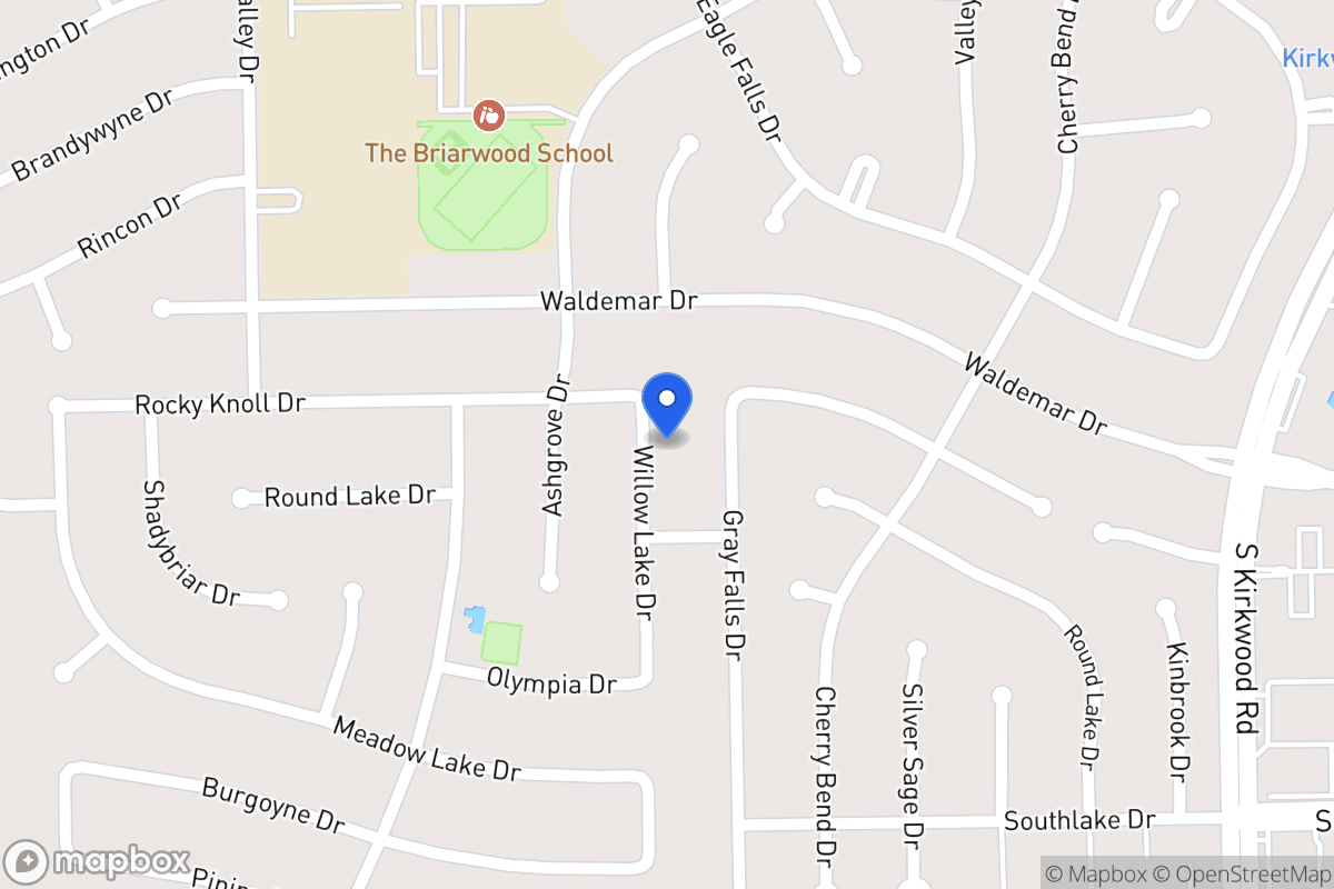 Map of 2011 Willowlake Dr, Houston