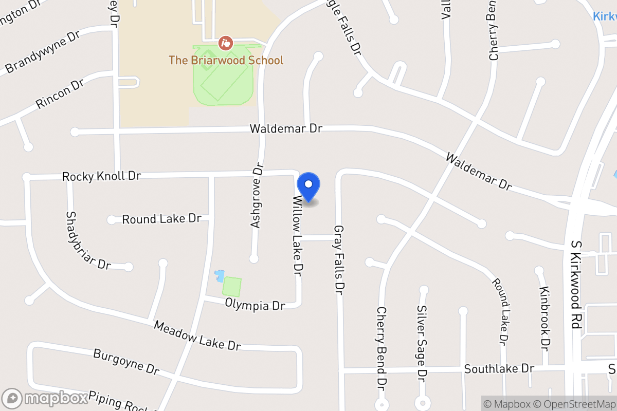 Map of 2015 Willowlake Dr, Houston