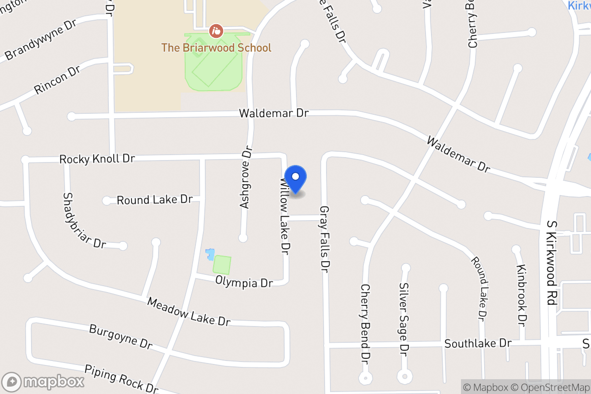 Map of 2019 Willowlake Dr, Houston