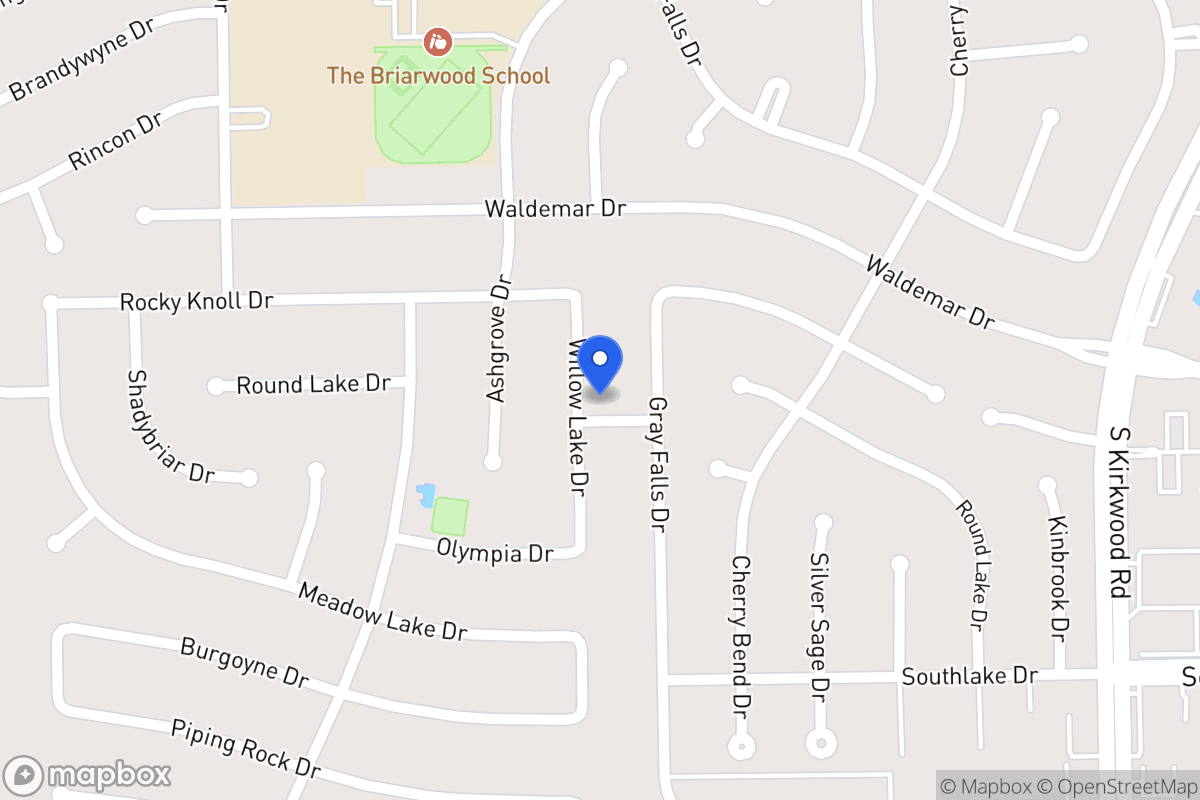 Map of 2023 Willowlake Dr, Houston