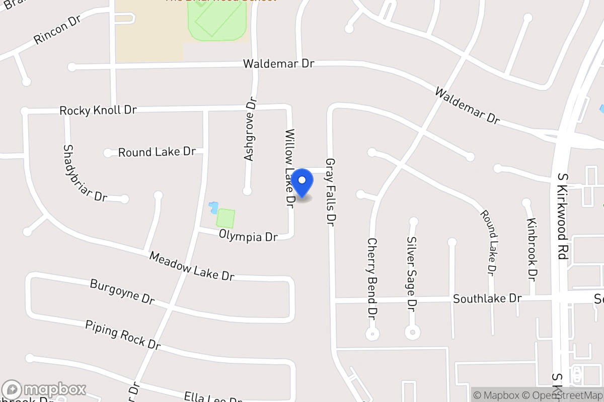 Map of 2111 Willowlake Dr, Houston