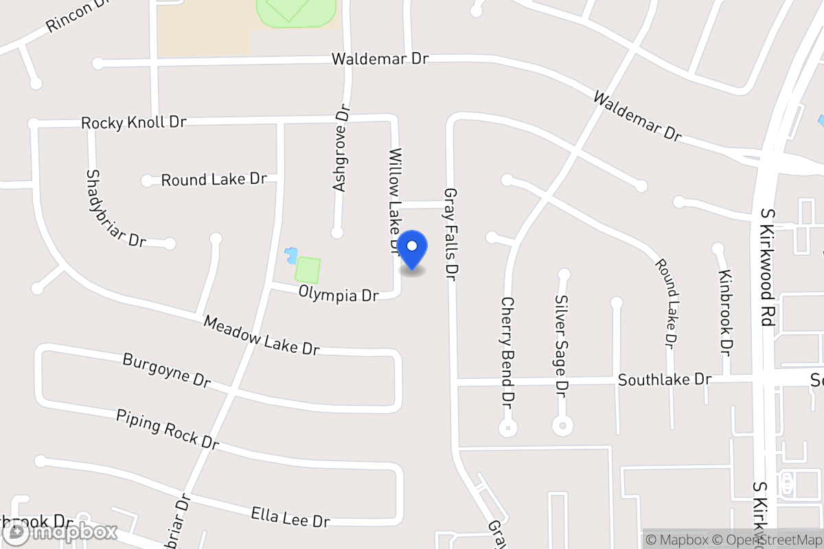Map of 2119 Willowlake Dr, Houston
