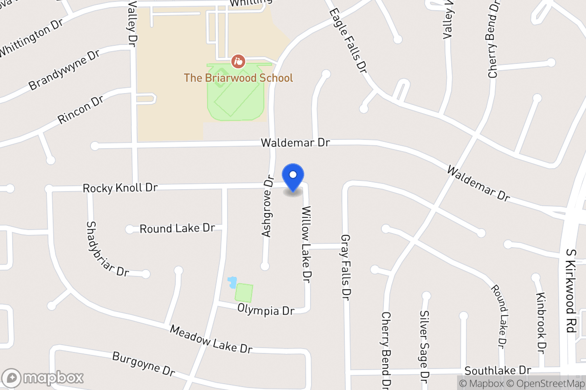 Map of 2006 Willowlake Dr, Houston