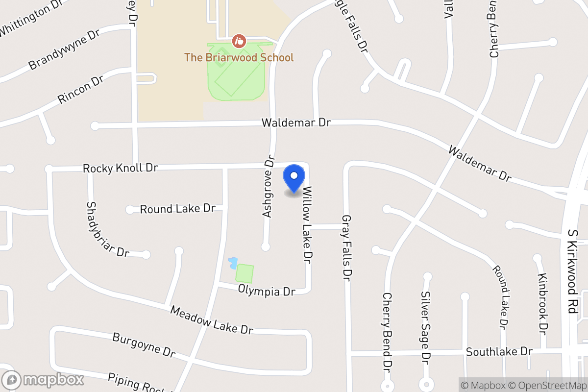 Map of 2014 Willowlake Dr, Houston