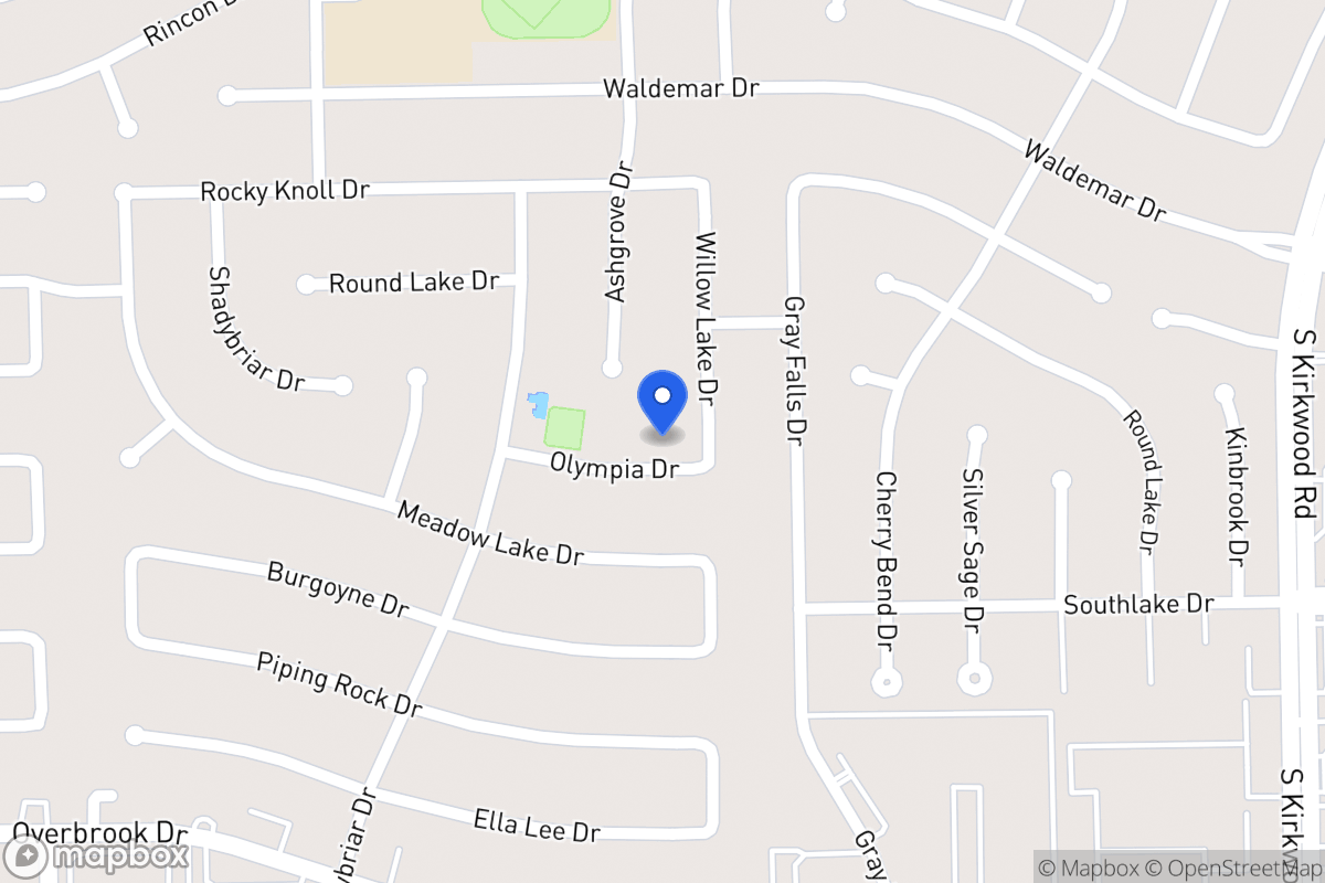 Map of 12110 Olympia Dr, Houston