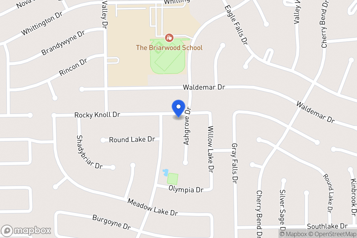 Map of 2002 Ashgrove Dr, Houston