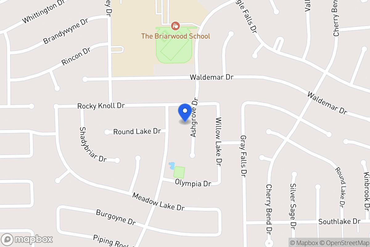 Map of 2010 Ashgrove Dr, Houston