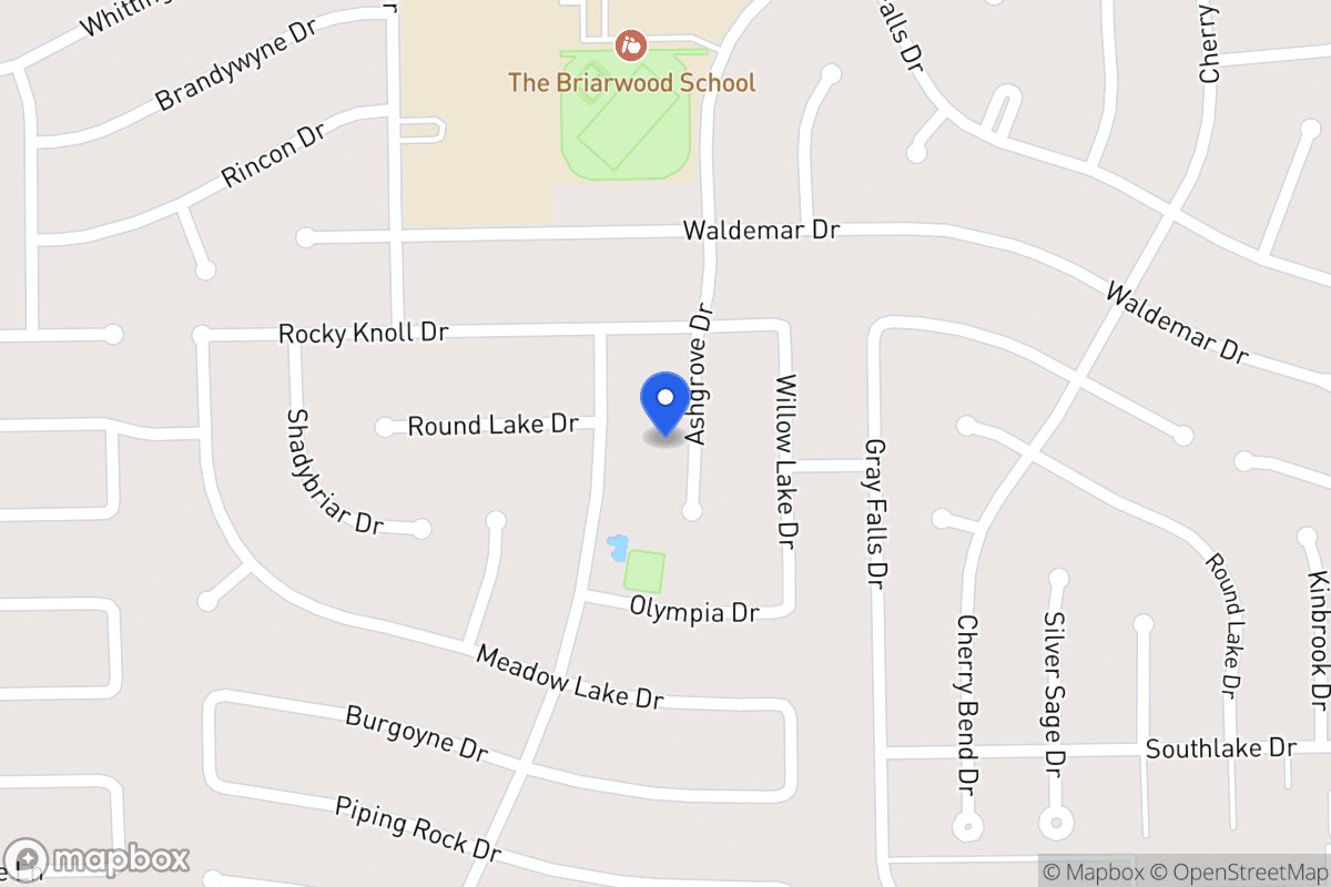 Map of 2018 Ashgrove Dr, Houston