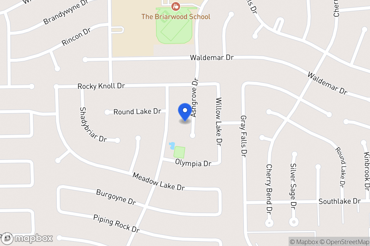 Map of 2102 Ashgrove Dr, Houston