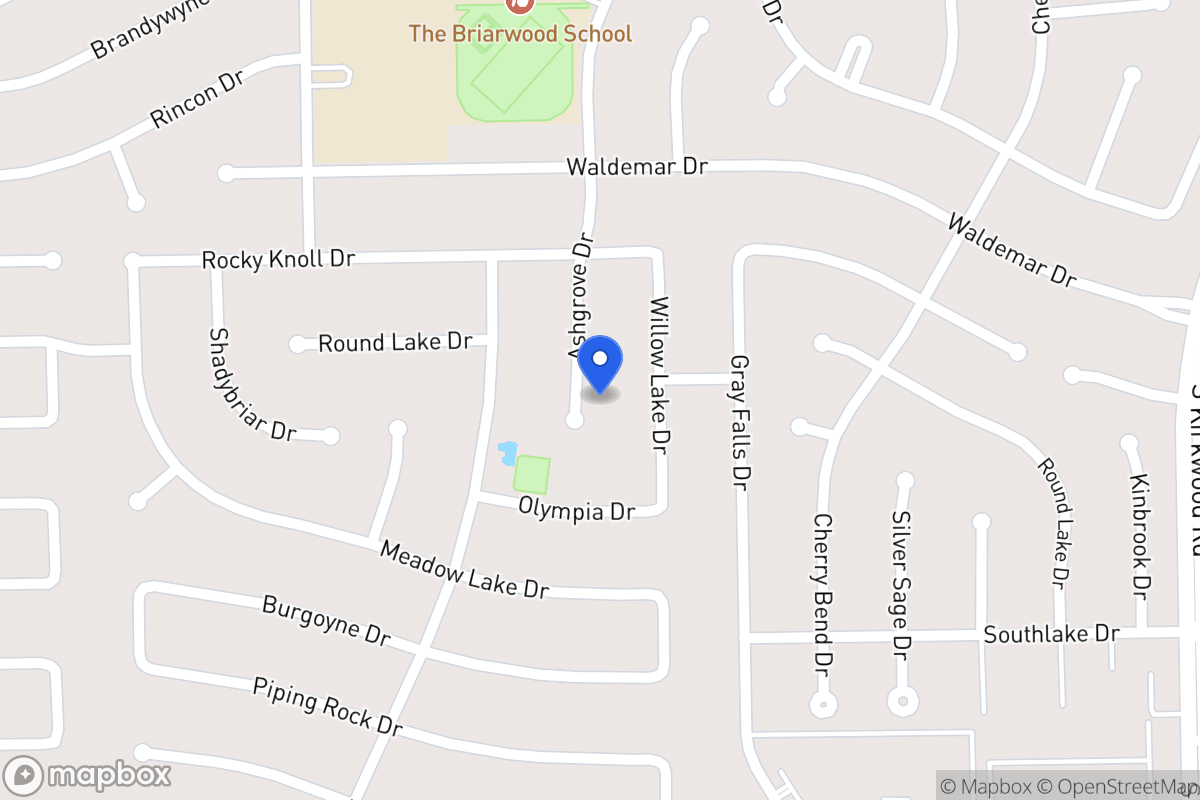Map of 2107 Ashgrove Dr, Houston