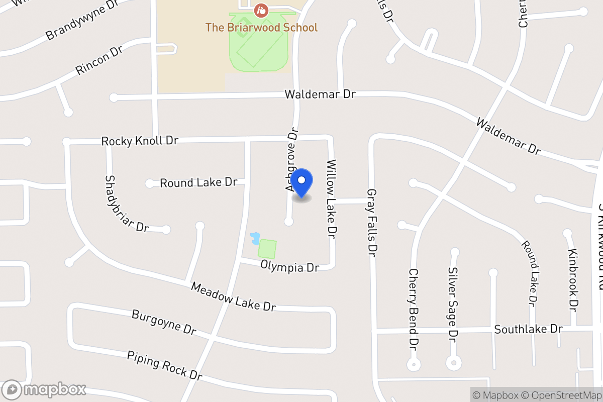 Map of 2103 Ashgrove Dr, Houston