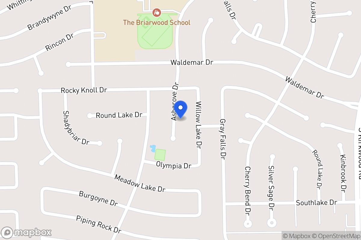 Map of 2019 Ashgrove Dr, Houston
