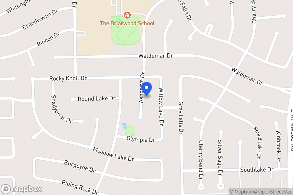 Map of 2015 Ashgrove Dr, Houston