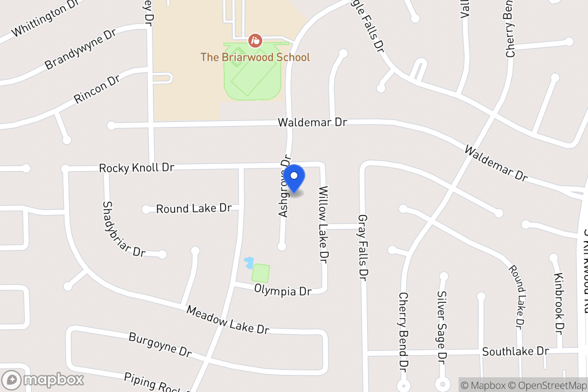 Map of 2011 Ashgrove Dr, Houston