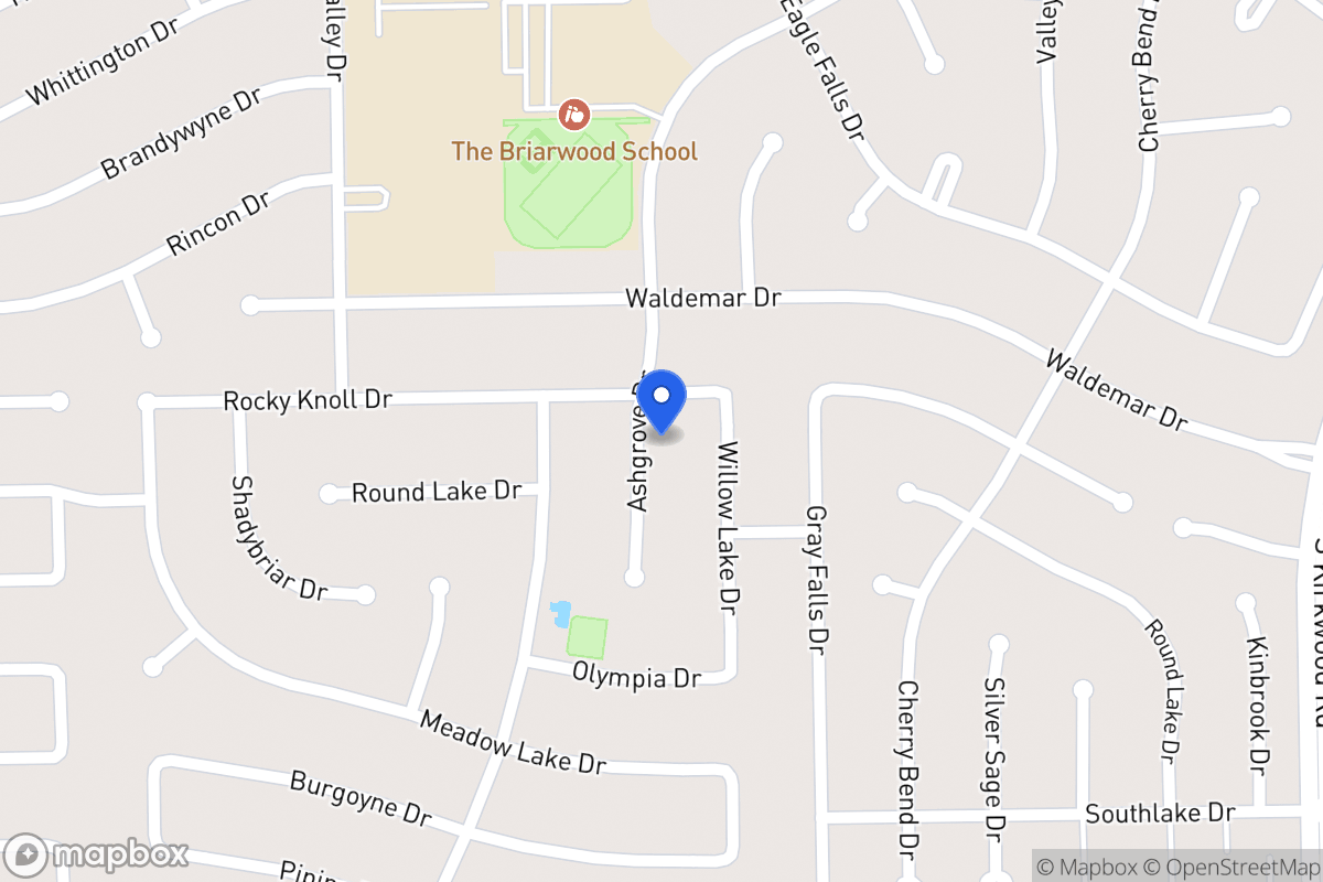 Map of 2007 Ashgrove Dr, Houston