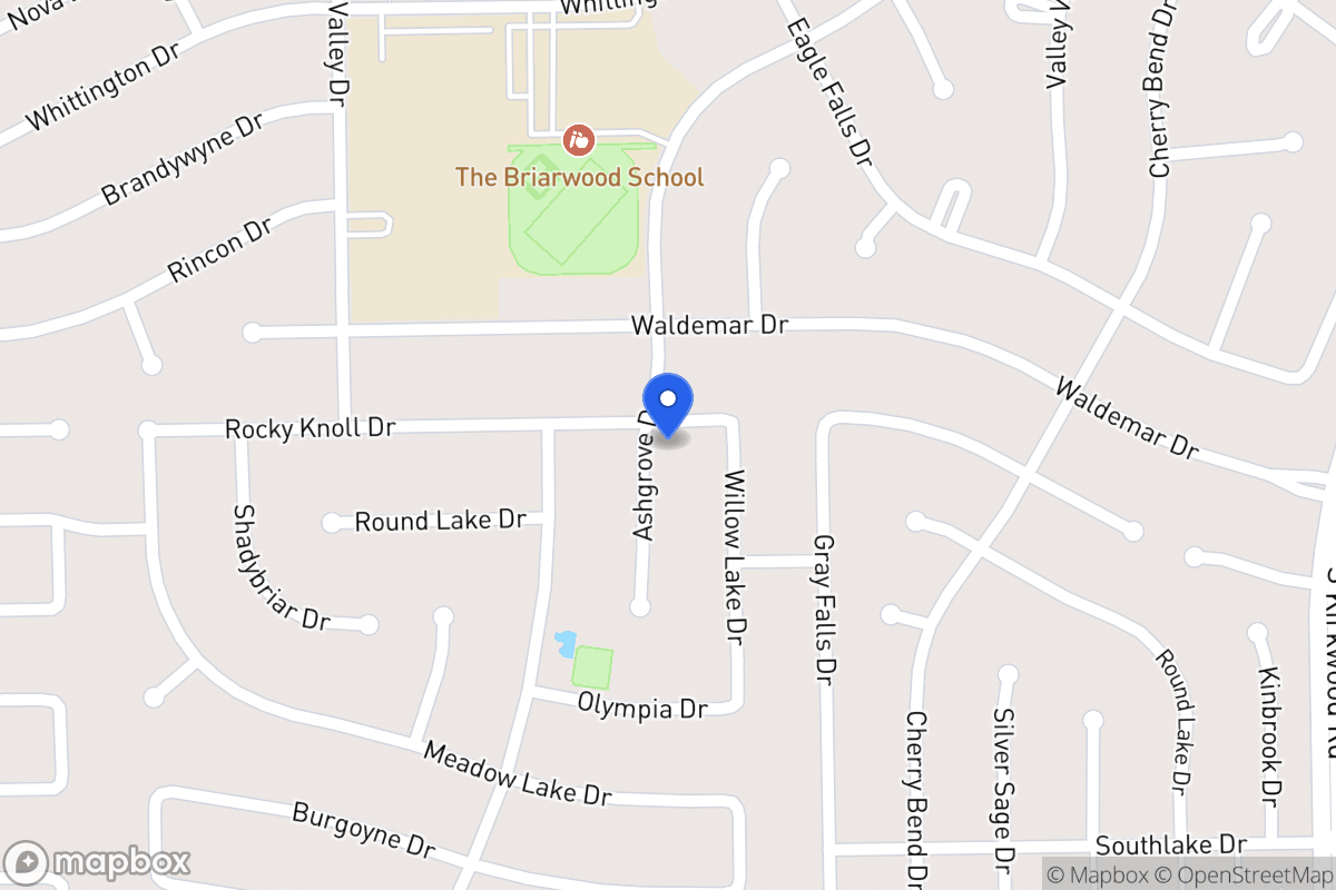 Map of 2003 Ashgrove Dr, Houston