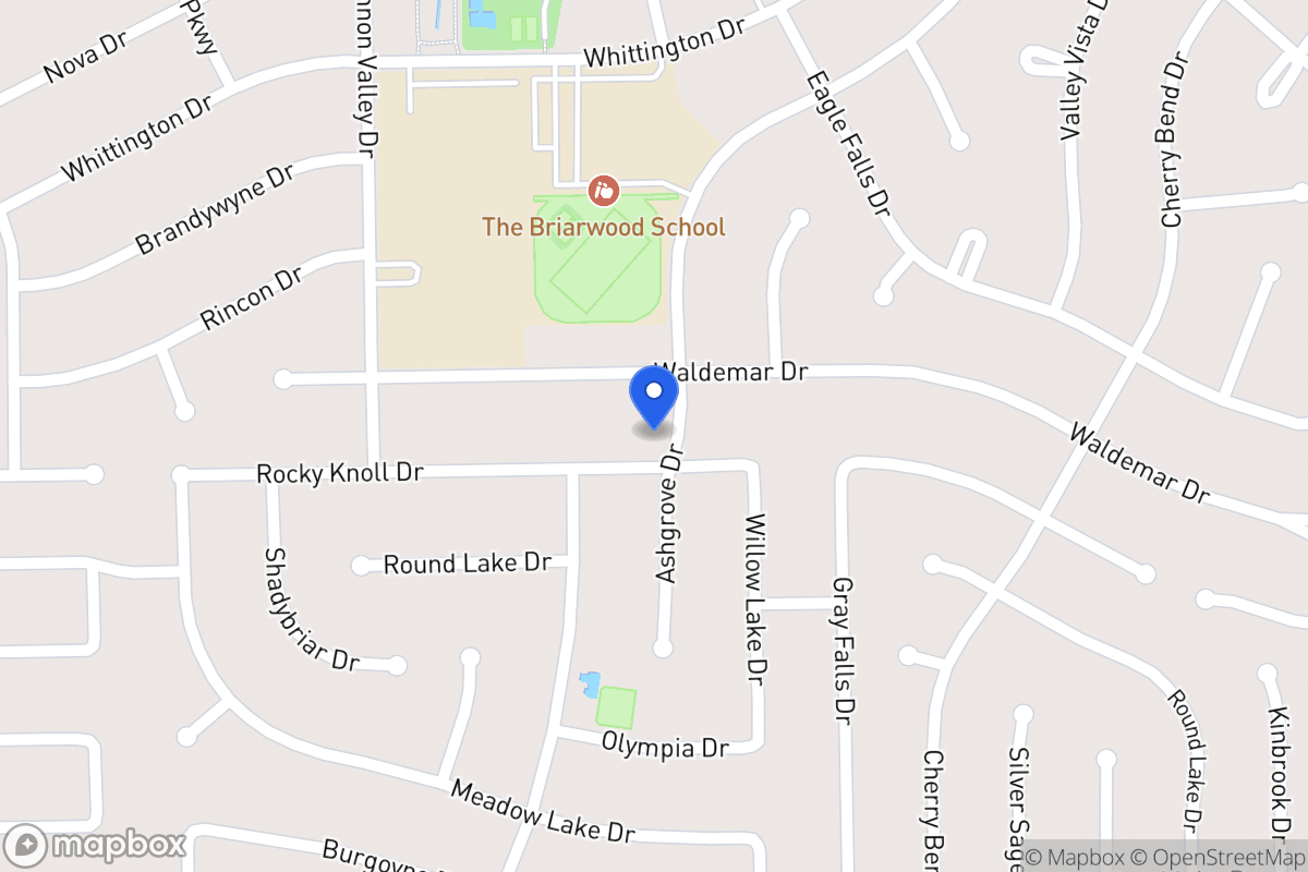 Map of 12202 Rocky Knoll Dr, Houston