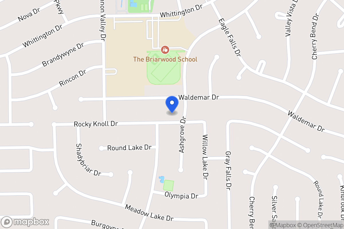 Map of 12206 Rocky Knoll Dr, Houston
