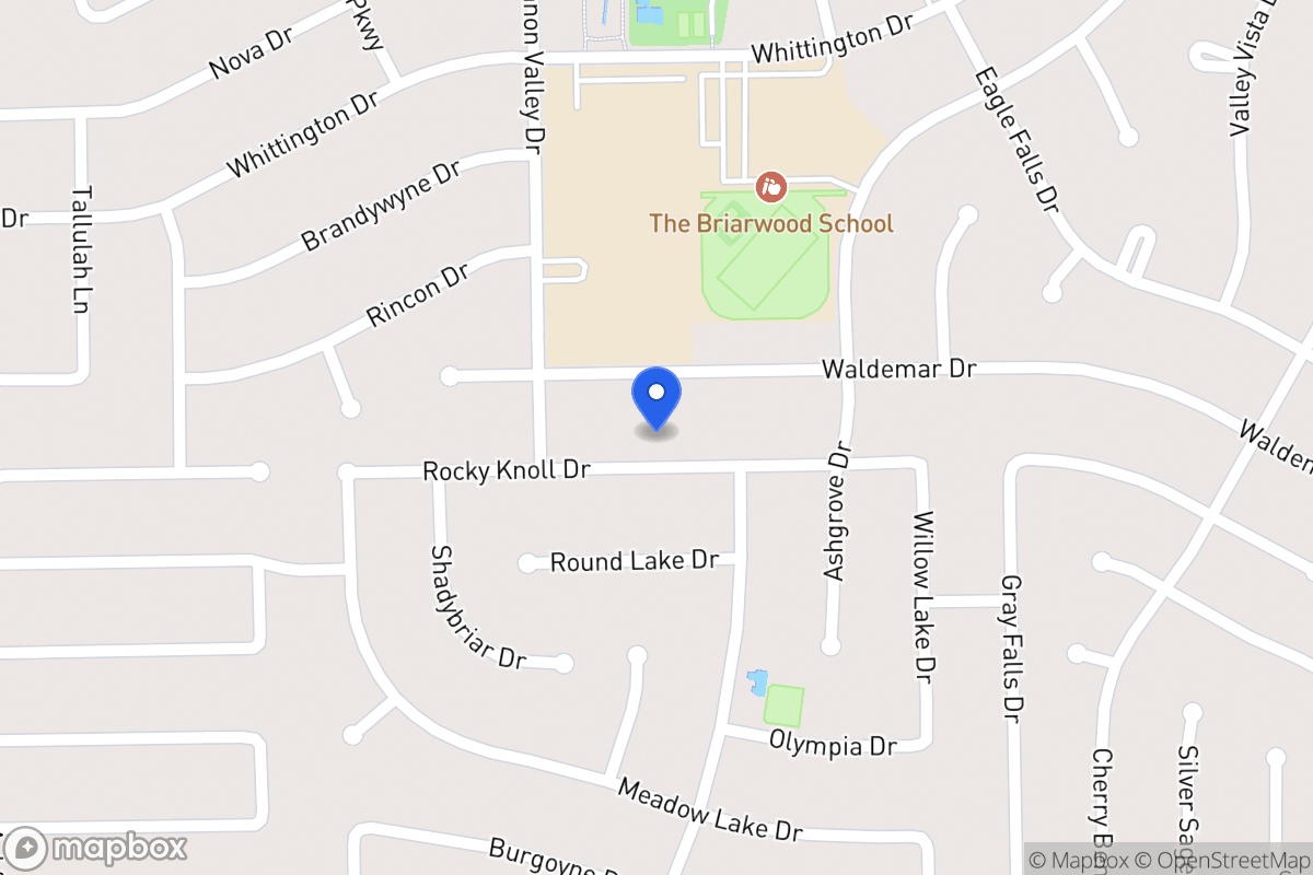 Map of 12230 Rocky Knoll Dr, Houston