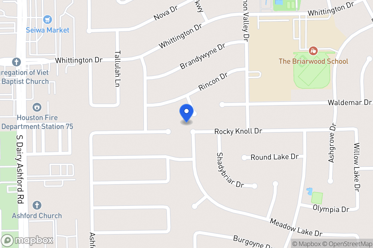 Map of 12359 Meadow Lake Dr, Houston