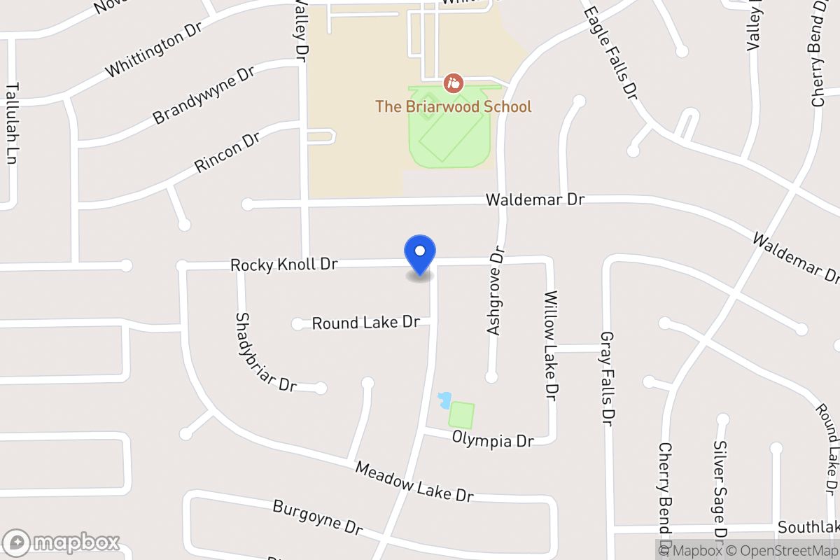 Map of 12219 Rocky Knoll Dr, Houston