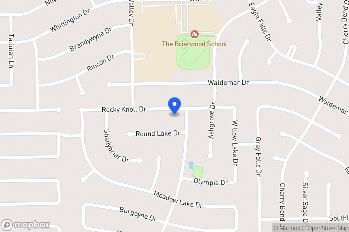 Map of 12223 Rocky Knoll Dr, Houston